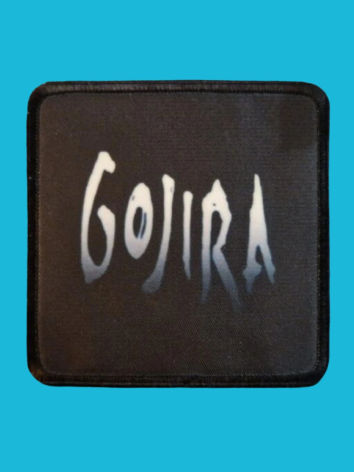 Patch Gojira - Logo blanc dégradé - Imprimé - Carré de 7,5 x 7,5 centimètres